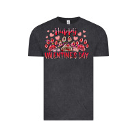 Vintage Black happy valentines day dog pet Vintage Tee - RacoonDesign