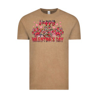Vintage Coffee happy valentines day dog pet Vintage Tee - RacoonDesign
