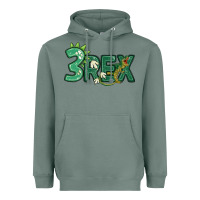 Sage three rex Heavyweight Hoodie - MaliasSmallBusiness