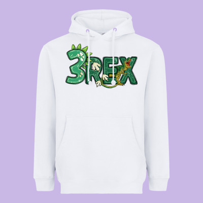 Three Rex Heavyweight Hoodie Designed By Maliassmallbusiness