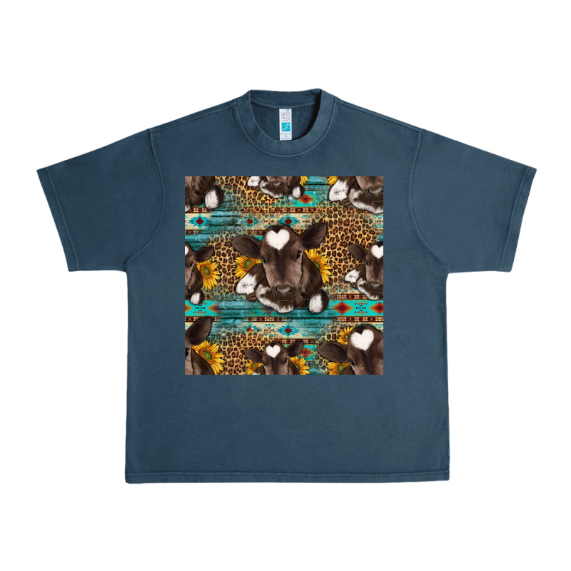 Western Baby Calf Seamless Pattern Urban Heavy Tee by HRA Design Shop | Teevron