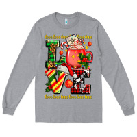 Heather Grey love with coffee cup and christmas lights Long Sleeve Tee - AdoDesignShop