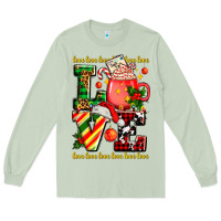 Matcha love with coffee cup and christmas lights Long Sleeve Tee - AdoDesignShop