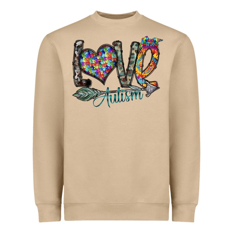 Love Autism Heavyweight Sweatshirt by SublimationCraftShop | Teevron