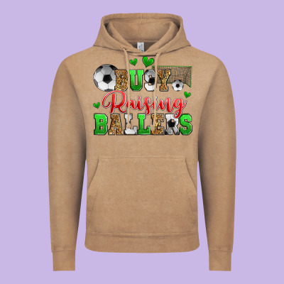 Busy Raising Ballers Soccer Vintage Hoodie Designed By Zillion Design Studio