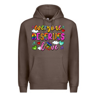 Coffee everyone deserves love Premium Hoodie - Artiststas
