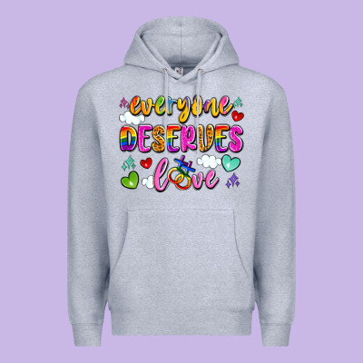 Everyone Deserves Love Premium Hoodie Designed By Artiststas