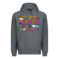 Rock everyone deserves love Premium Hoodie - Artiststas