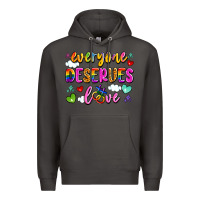 Smoke everyone deserves love Premium Hoodie - Artiststas