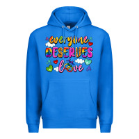True Royal everyone deserves love Premium Hoodie - Artiststas