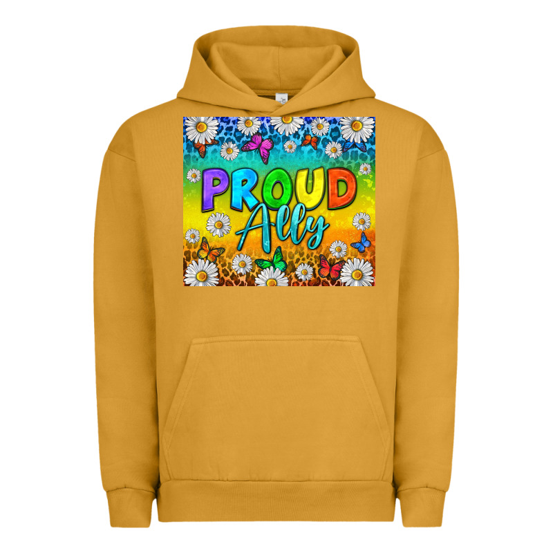 Lgbtq+ Proud Ally With Daisy Urban Hoodie by NancyCooperArtShop | Teevron