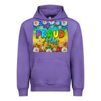 Tulip LGBTQ+ proud ally with daisy Urban Hoodie - NancyCooperArtShop