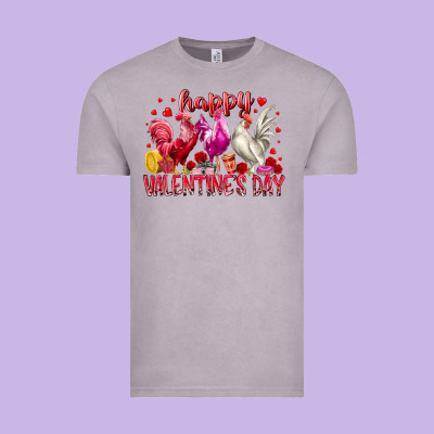 Happy Valentines Day Vintage Tee Designed By Racoondesign