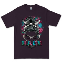 Plum race life  messy bun Premium Tee - BarkalooDesign