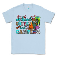 Dusty Blue weekend coffee and camping Classic Tee - AdoDesignShop