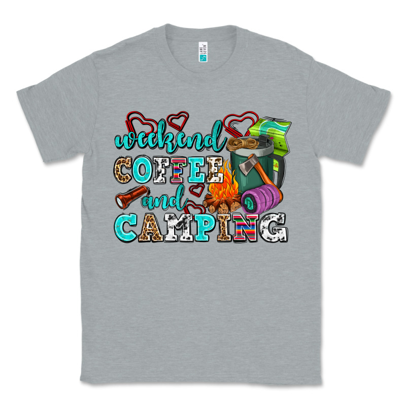 Weekend Coffee And Camping Classic Tee by AdoDesignShop | Teevron