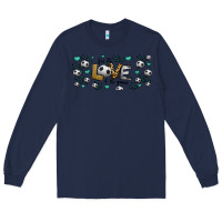 Navy for the love of the game soccer Long Sleeve Tee - Jasminsmagicworld