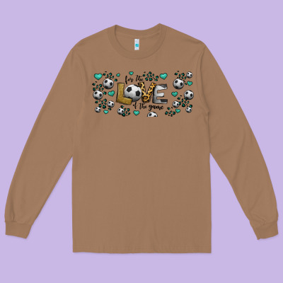 For The Love Of The Game Soccer Long Sleeve Tee Designed By Jasminsmagicworld