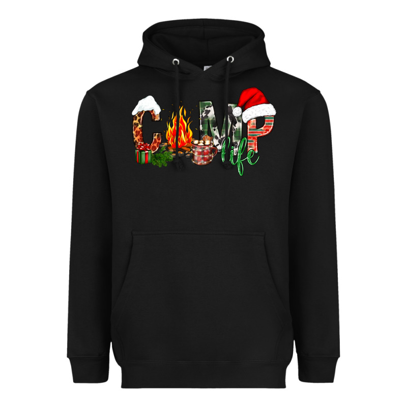 Christmas Camp Life Heavyweight Hoodie by NancyCooperArtShop | Teevron