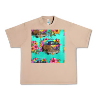 Burro floral hippie truck seamless pattern Urban Heavy Tee - HRA Design Shop