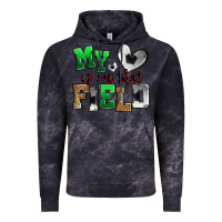 Cloud Black my heart is on that field soccer Vintage Hoodie - Zillion Design Studio