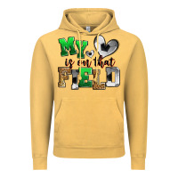 Vintage Mustard my heart is on that field soccer Vintage Hoodie - Zillion Design Studio