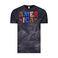 Cloud Black america thunderbolt Vintage Tee - HRA Design Shop