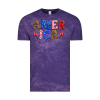 Cloud Purple america thunderbolt Vintage Tee - HRA Design Shop
