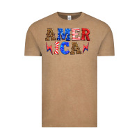 Vintage Coffee america thunderbolt Vintage Tee - HRA Design Shop