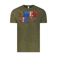 Vintage Olive america thunderbolt Vintage Tee - HRA Design Shop