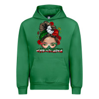 Emerald Mexicana messy bun Urban Hoodie - NancyCooperArtShop