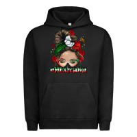 Pigment Black Mexicana messy bun Urban Hoodie - NancyCooperArtShop