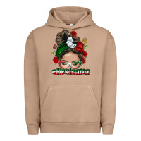 Pigment Burro Mexicana messy bun Urban Hoodie - NancyCooperArtShop