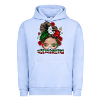 Pigment Grape Ice Mexicana messy bun Urban Hoodie - NancyCooperArtShop