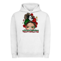 Pigment Lunar Rock Mexicana messy bun Urban Hoodie - NancyCooperArtShop