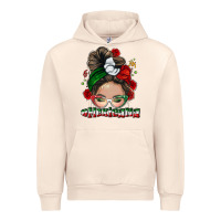 Sandshell Mexicana messy bun Urban Hoodie - NancyCooperArtShop