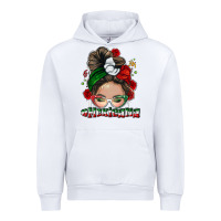 White Mexicana messy bun Urban Hoodie - NancyCooperArtShop