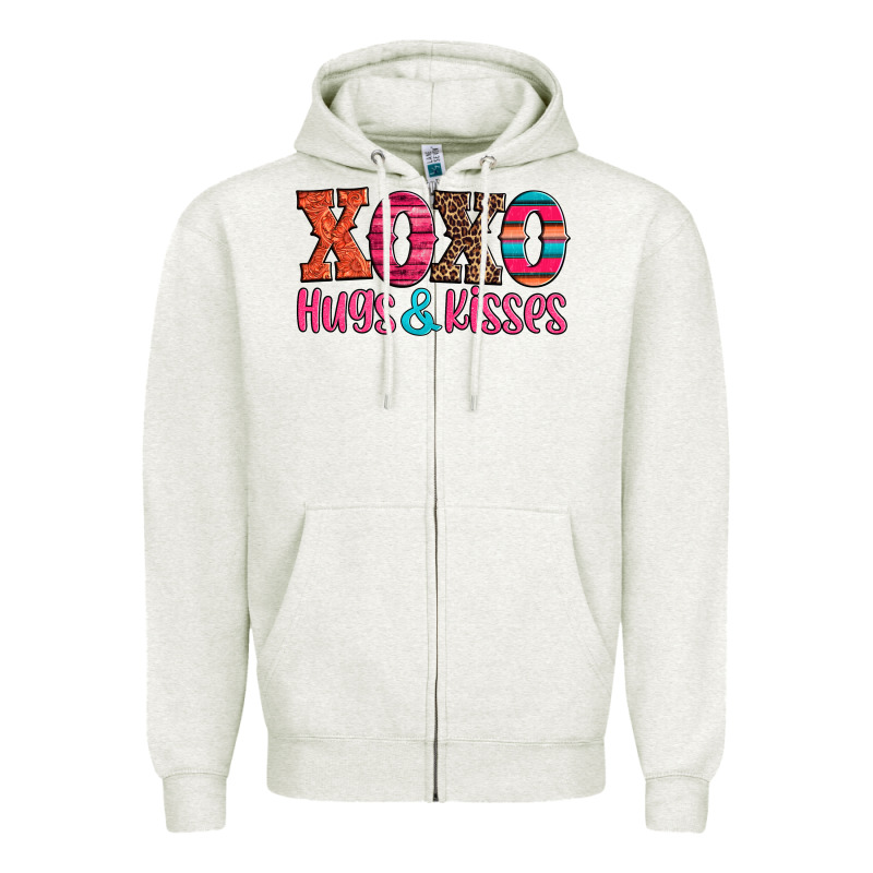 Xoxo Hugs And Kisses Zipper Hoodie by Jasminsmagicworld | Teevron