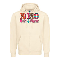 Sandshell xoxo hugs and kisses Zipper Hoodie - Jasminsmagicworld