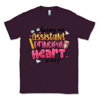 Plum Being an Assistant Principal is Heart Work Classic Tee - CowhideDigitalArt