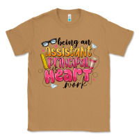 Toasted Coconut Being an Assistant Principal is Heart Work Classic Tee - CowhideDigitalArt
