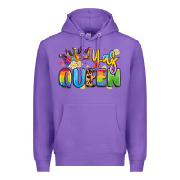 Purple yas queen Premium Hoodie - Artiststas