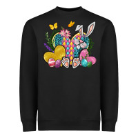 Black Easter Heart Easter Day Heavyweight Sweatshirt - Neo Western