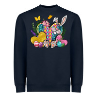 Navy Easter Heart Easter Day Heavyweight Sweatshirt - Neo Western