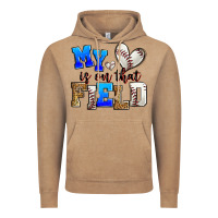 Vintage Coffee my heart is on that field baseball Vintage Hoodie - Zillion Design Studio