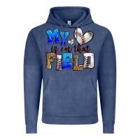 Vintage Denim my heart is on that field baseball Vintage Hoodie - Zillion Design Studio