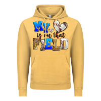 Vintage Mustard my heart is on that field baseball Vintage Hoodie - Zillion Design Studio