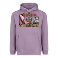 Lavender busy doing cowgirl shit liquor boots cigarette Heavyweight Hoodie - NancyCooperArtShop