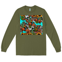 Army Green rodeo cowboy tumbler Long Sleeve Tee - JahusDesignShop