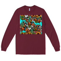 Burgundy rodeo cowboy tumbler Long Sleeve Tee - JahusDesignShop